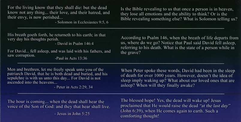 Bible texts on death.